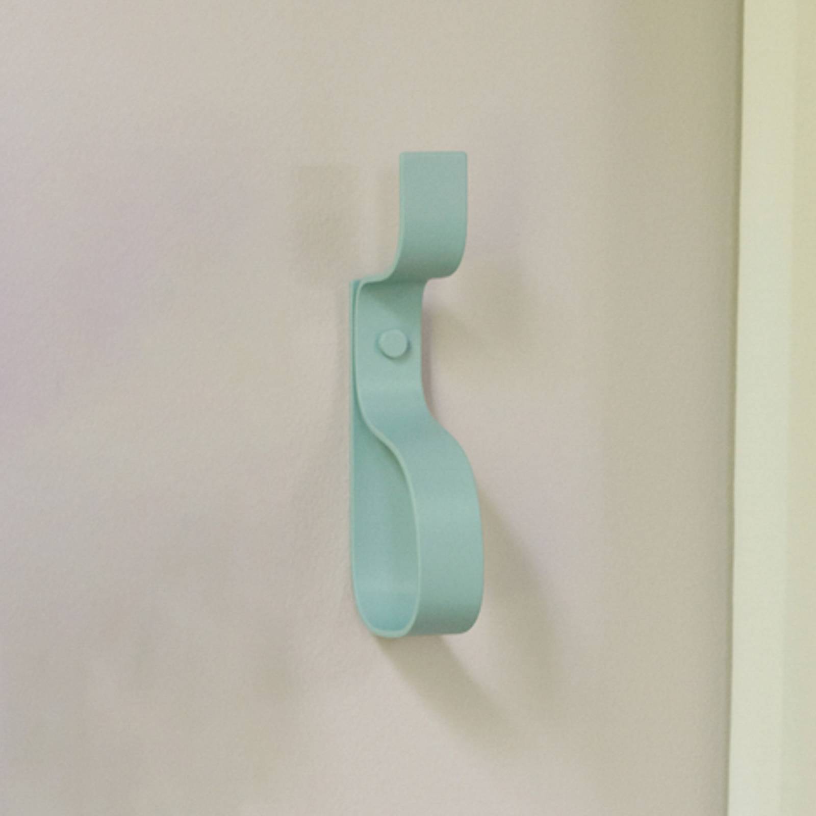 Hübsch Nami coat hook, blue, height 20 cm, iron