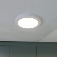 Prios LED-kattovalaisin Aureka, liiketunnistin, Ø 23 cm, valkoinen