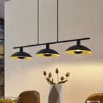 Lindby lampa Narisara, 118cm, E14, 3 gaismas, melns-zelts