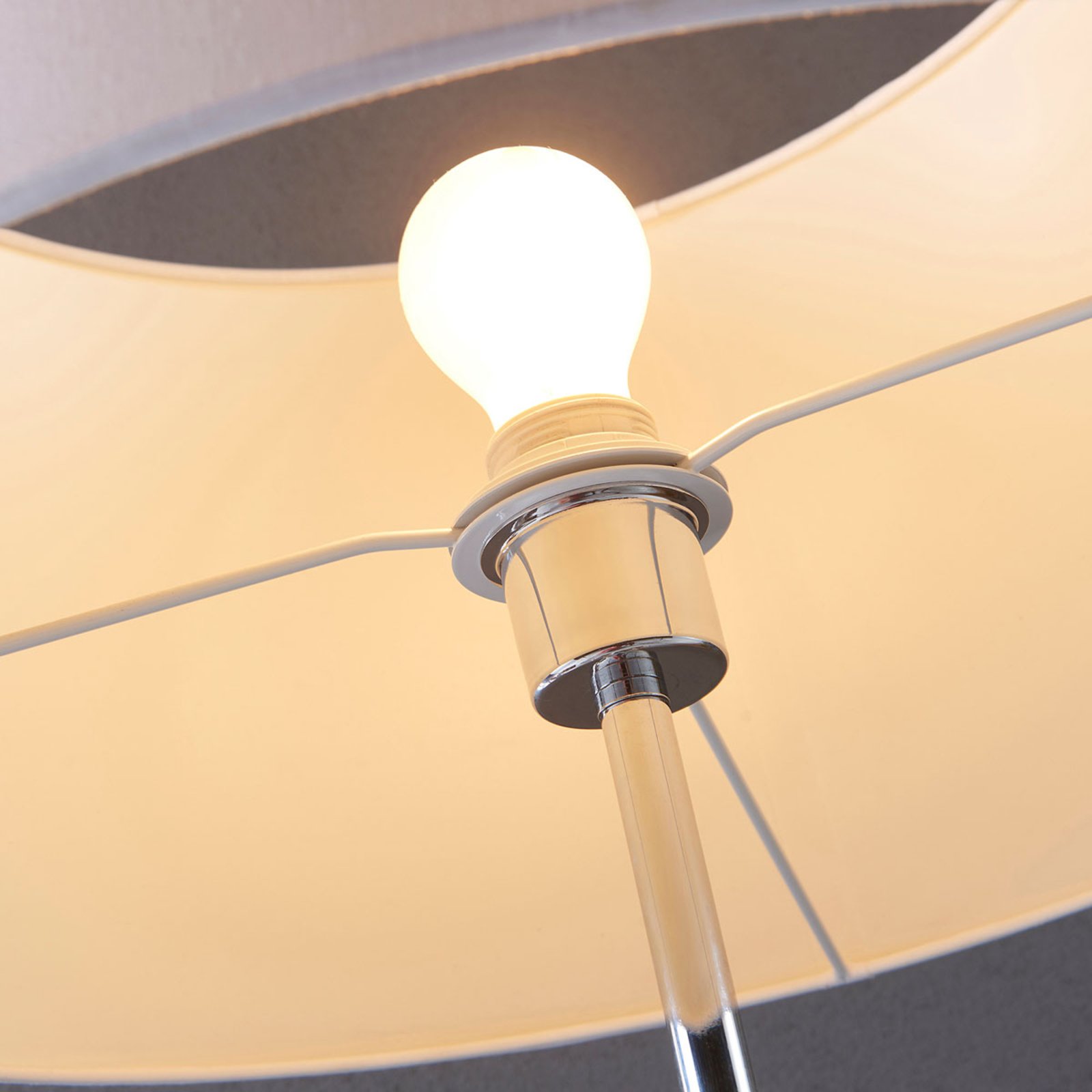 Katie Lampadaire White/Wood - Lindby