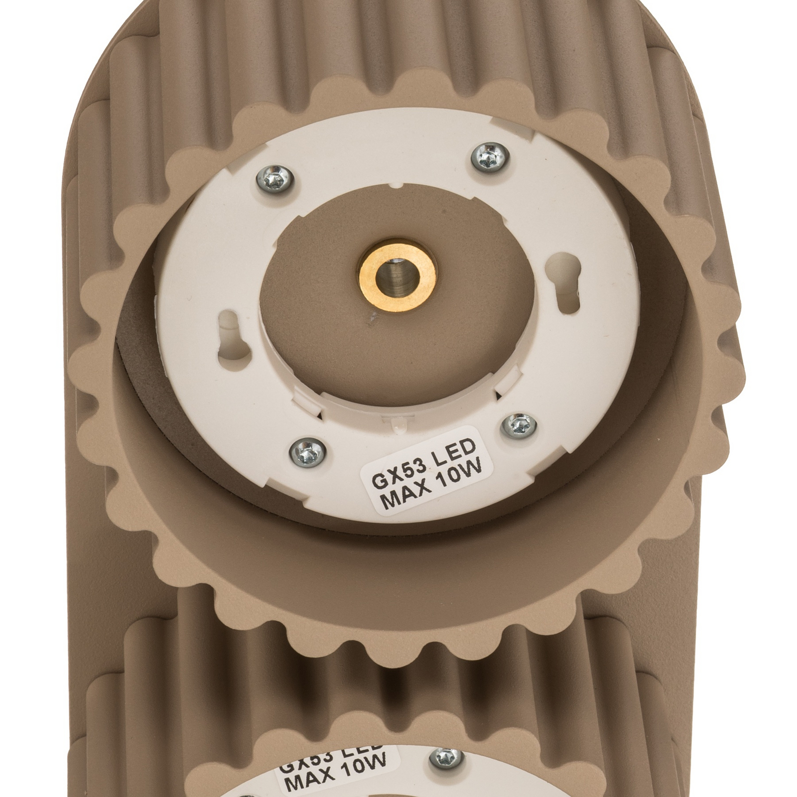Taklampe Aura 2, taupe, 2 lyskilder, lengde 21 cm, GX53 Taklampe Aura 2, taupe, 2 lyskilder, lengde 21 cm, GX53