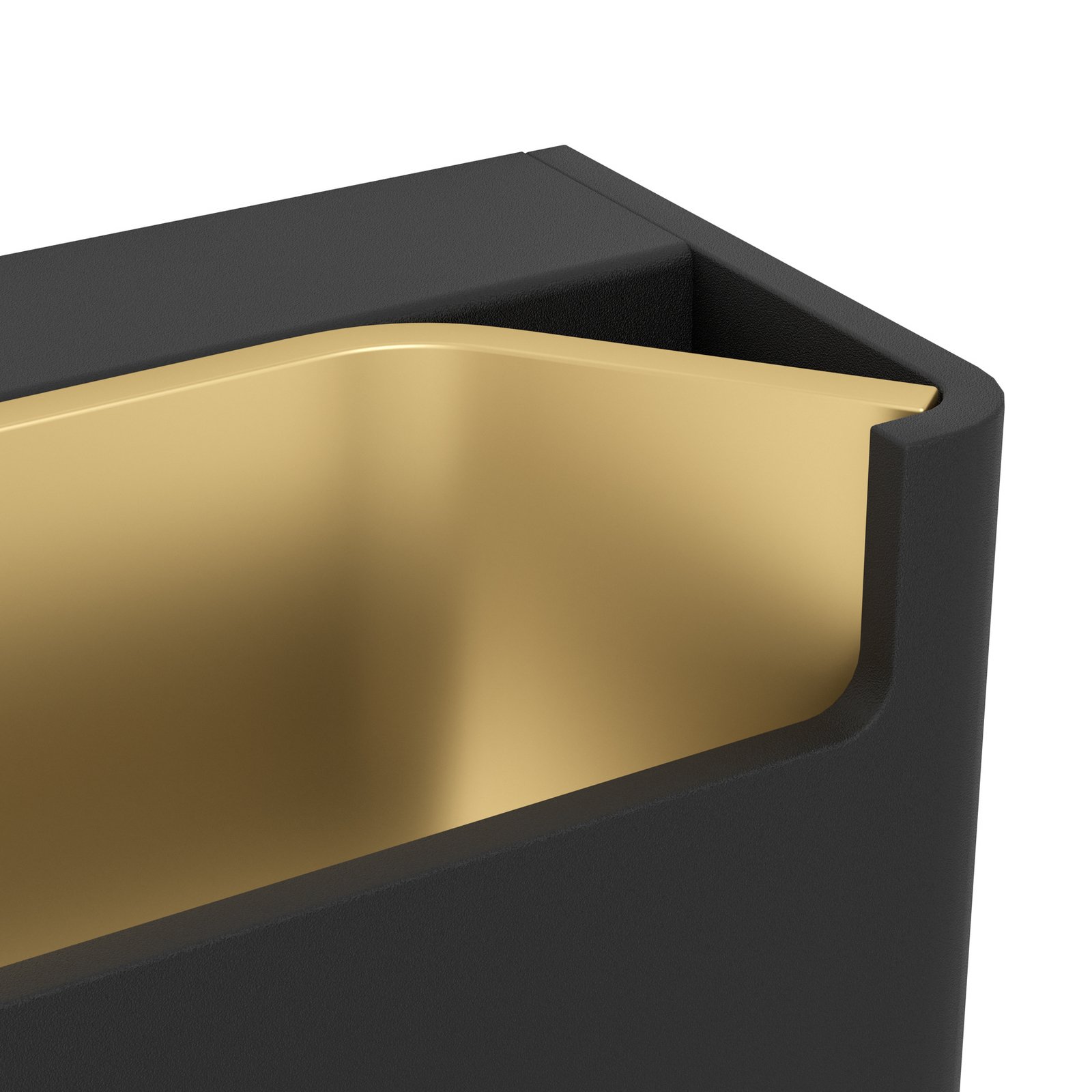 LED-vägglampa Feloniche i svart/guld