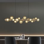 PURE LED pendant light E-Popup bronze glass/metal CCT 18-lg.