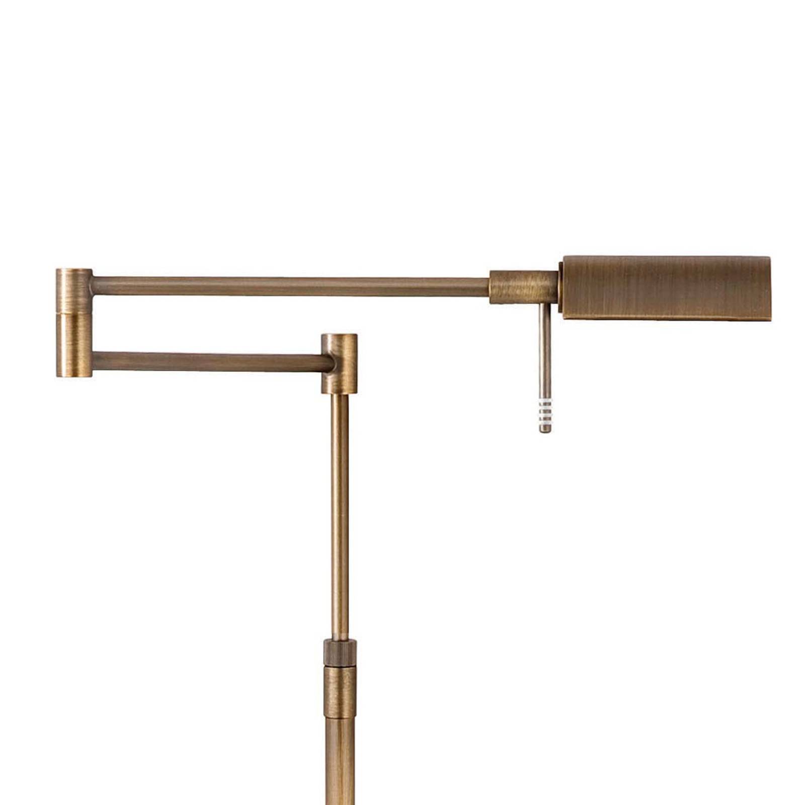 Lampa stojąca LED New Bari, brąz, wysokość 180 cm, metal, ściemniany