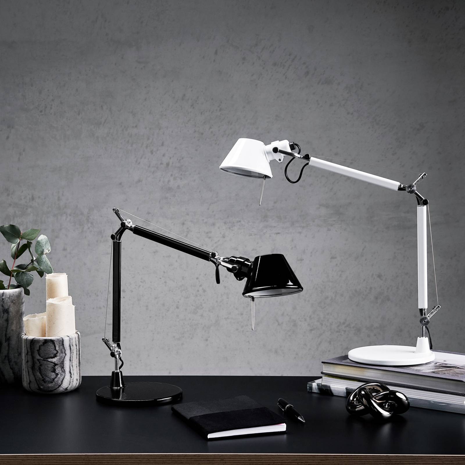 Artemide Tolomeo Micro lampa stołowa, biała