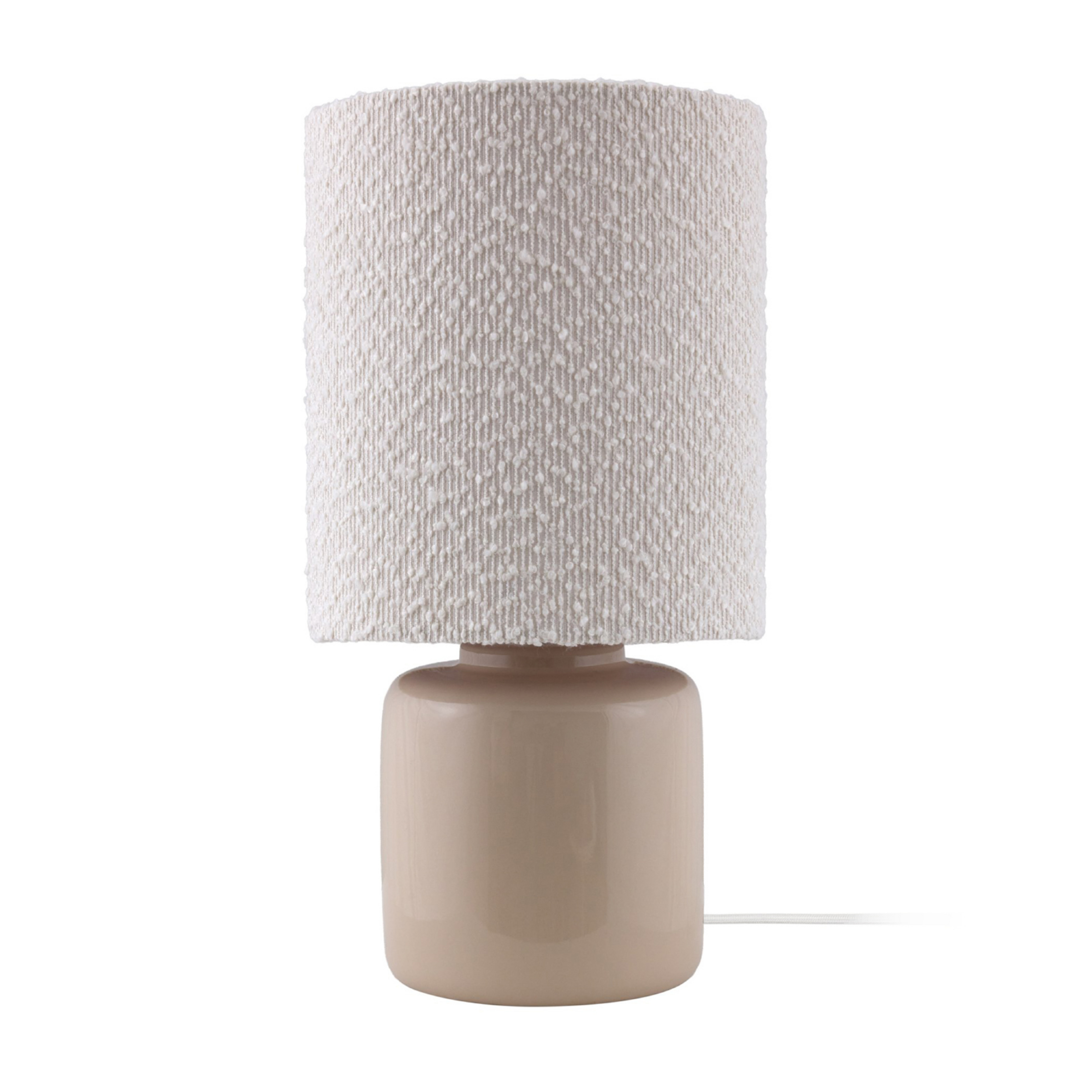 Lampe de table Florian, blanc/beige, hauteur 39 cm - Globen Lighting