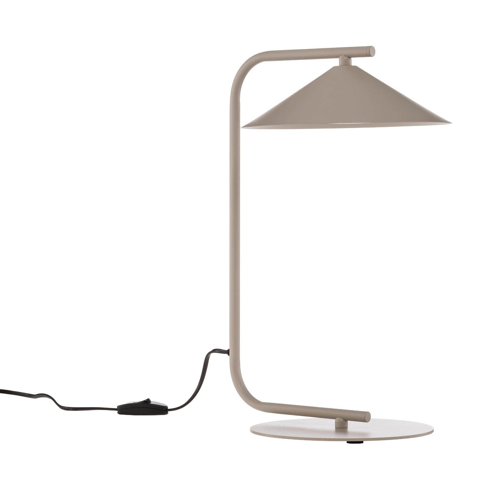 Tischleuchte Lume, creme, Metall, Höhe 42 cm