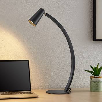 Lucande Velanoris lámpara de mesa, negro