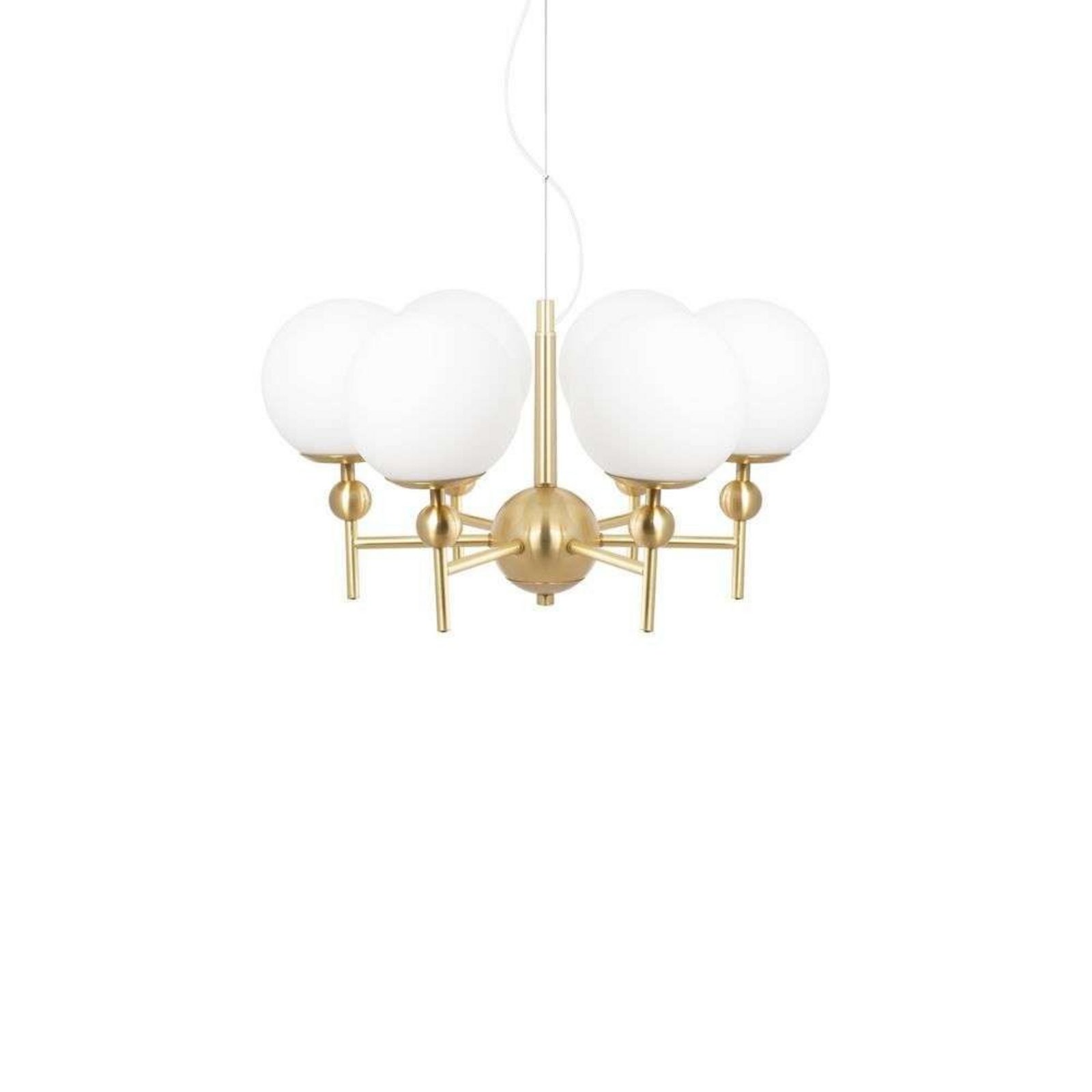 Astrid 50 Lustră Pendul Brushed Brass/White - Globen Lighting