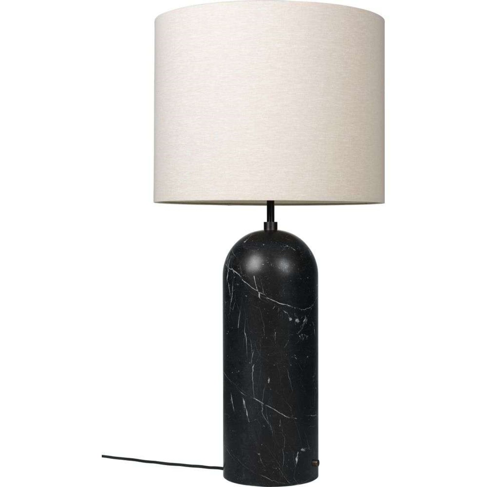 Gravity XL Low Lampadar Black Marble/Canvas - GUBI