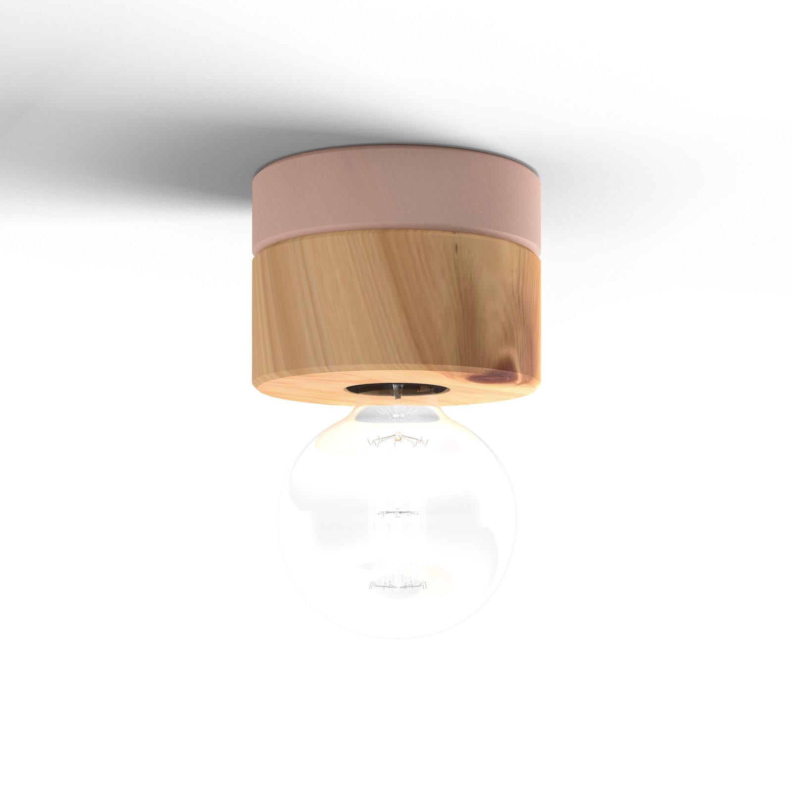 ALMUT 0239 ceiling light, vegan production, Swiss stone pine