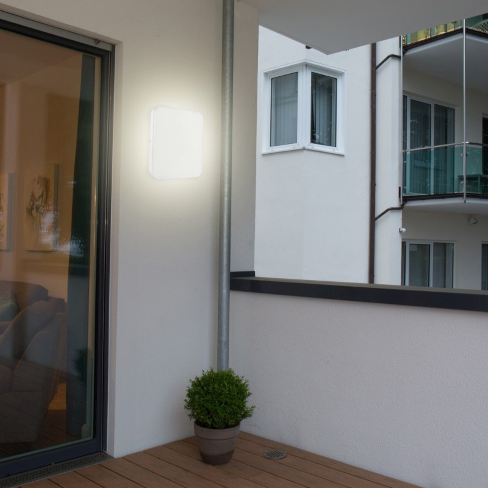 Starlicht Office Square LED wall light, for Hallway, plastic, 25 W, energy efficiency: A+, L: 28 cm, W: 28 cm, H: 5.1 cm