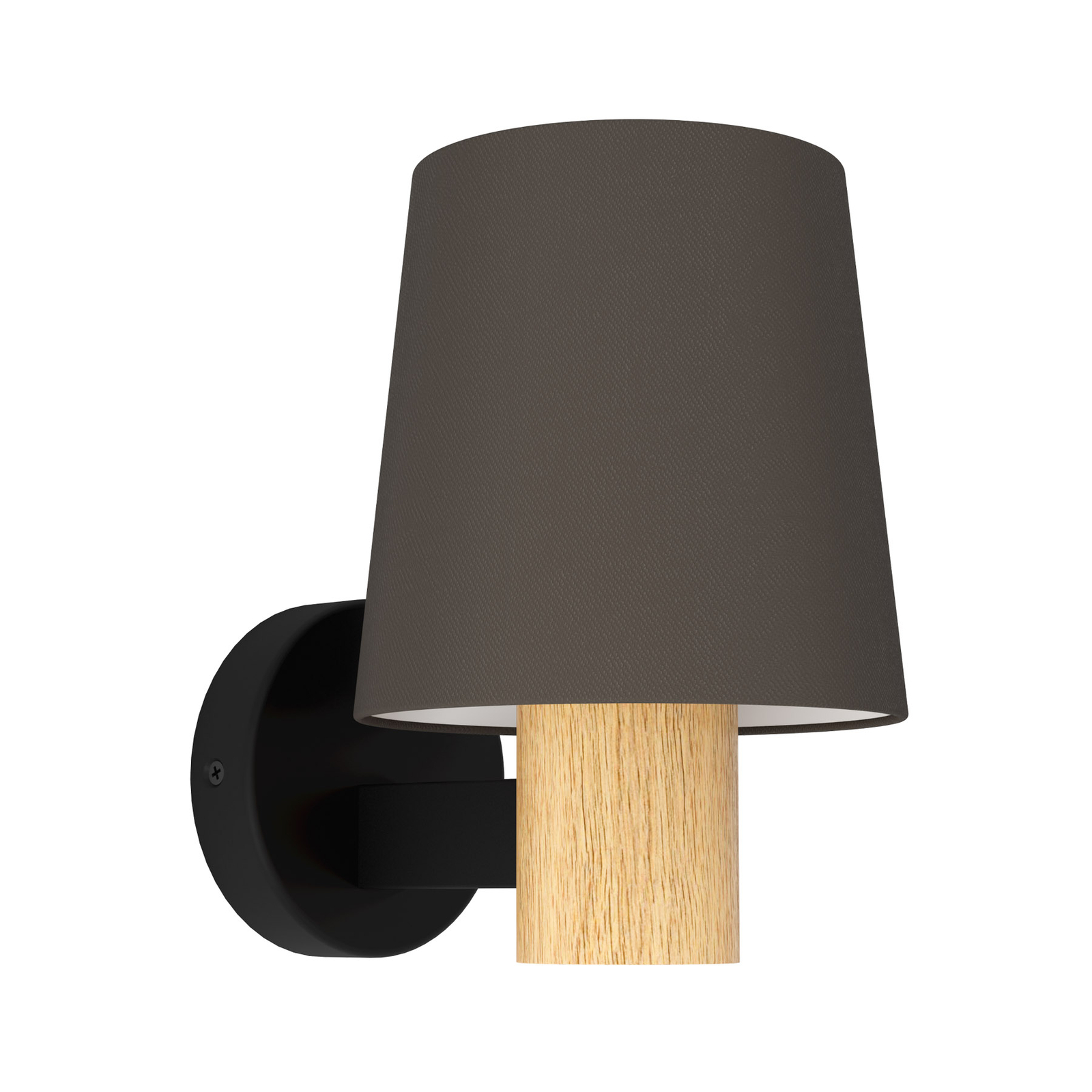 Edale wall lamp fabric lampshade cappuccino