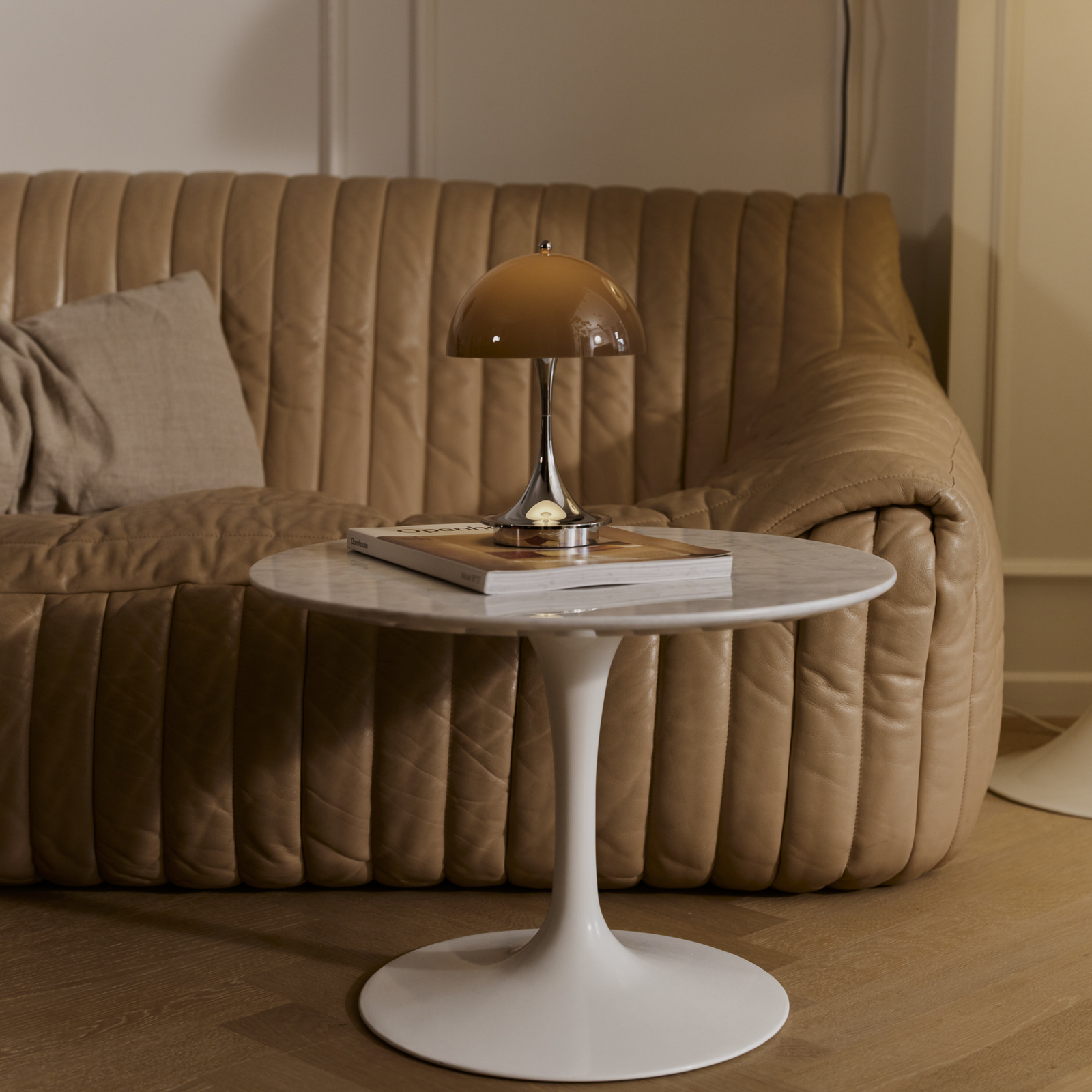 Louis Poulsen Panthella 160 Portable Original, opaali-ruskea