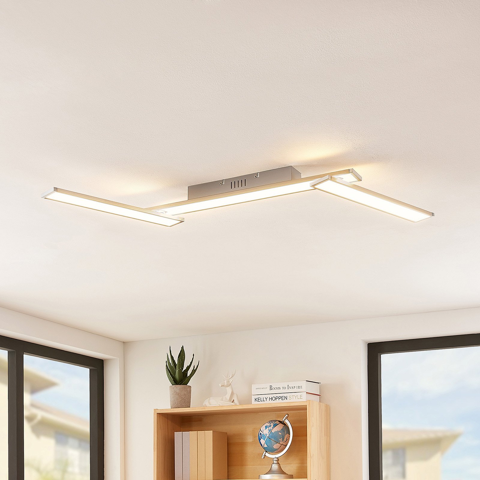 Lindby Smart Ibbe plafonnier LED à 3 lampes