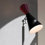 Nemo Parliament lampe sur pied, noir/rouge