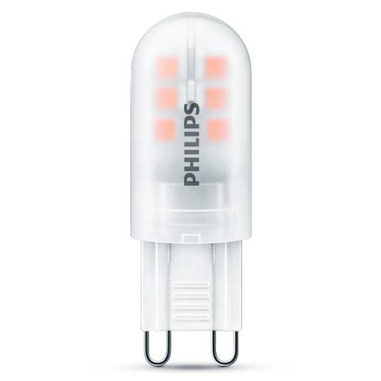 Bombilla bi-pin LED G9 de 1,9W blanco cálido 2700K