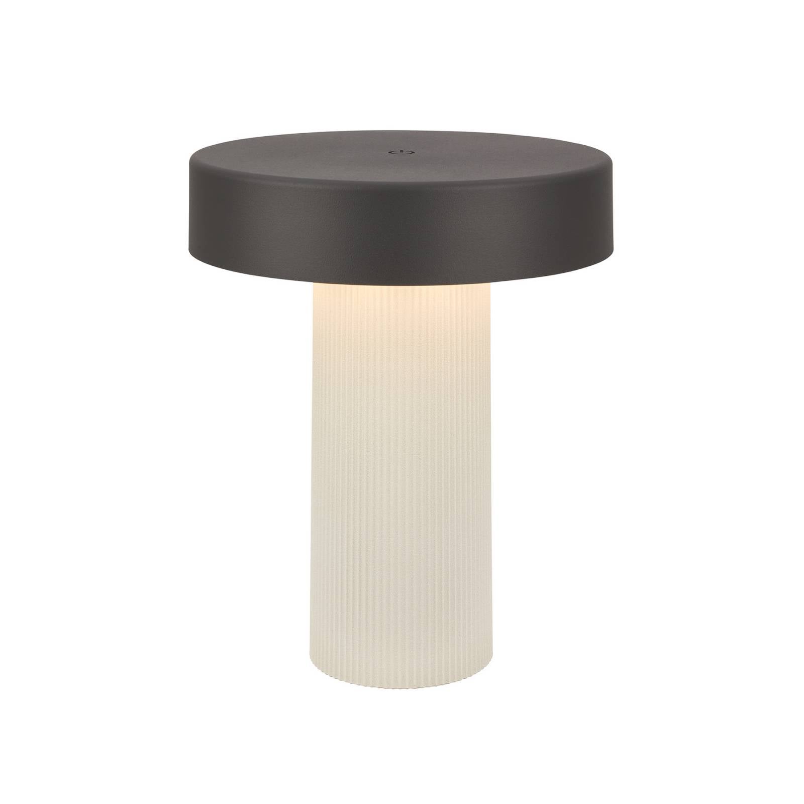 LED-Akku-Tischleuchte Bito, anthrazit/weiß, Höhe 20 cm, IP44