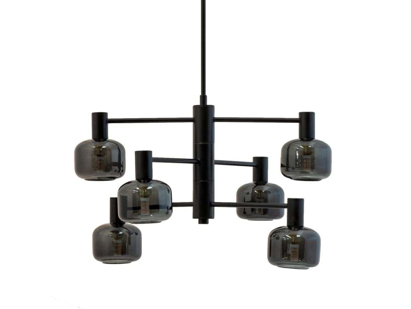 Arp 6 Chandelier Black/Smoke - DybergLarsen