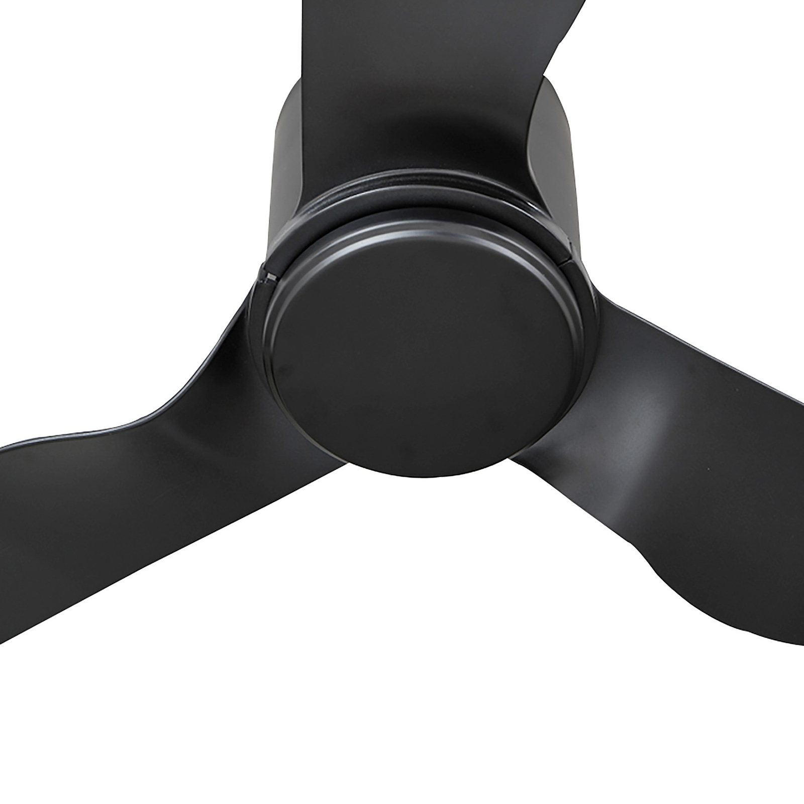 Lindby ceiling fan Aulo, black, DC, quiet, Ø 123 cm