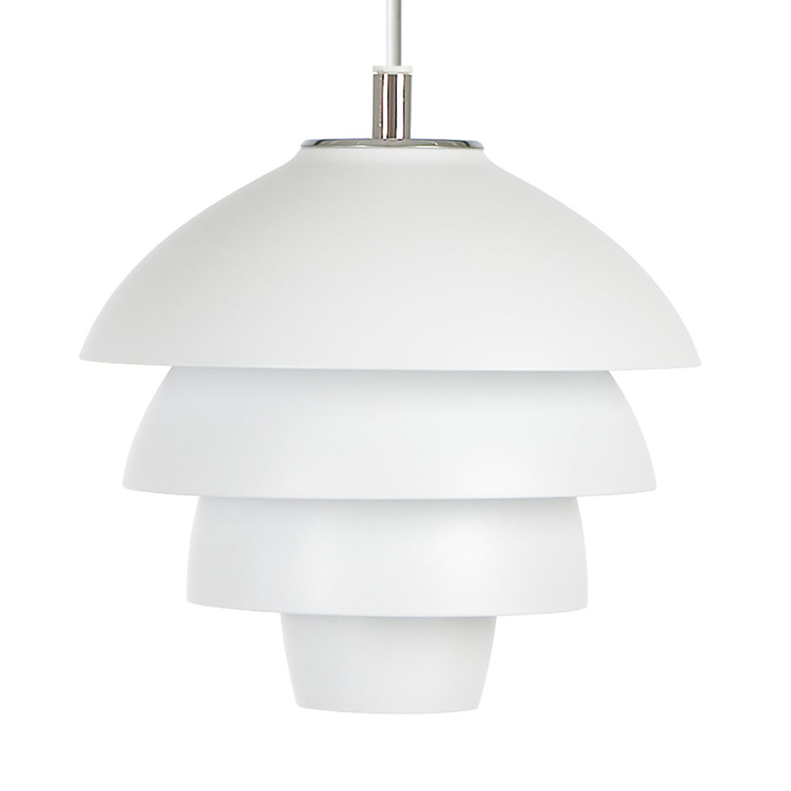 Závesná lampa Valencia Ø 18 cm biela so zástrčkou