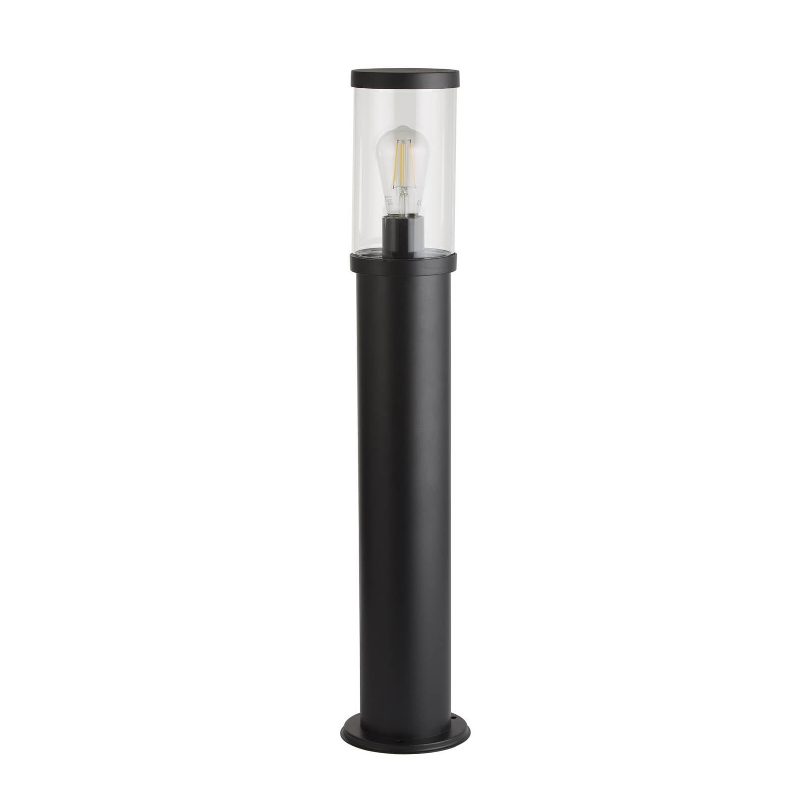 Pollerleuchte Bakerloo, IP44, schwarz, Höhe 73 cm, Metall