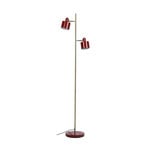 Dyberg Larsen Ocean floor lamp, dark red, 160 cm, 2-bulb