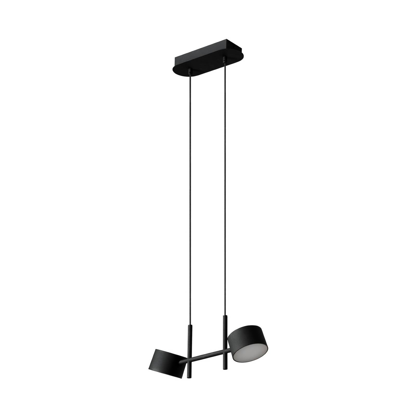 OSRAM LED-Hängeleuchte Decor Kyoto, 2-fl., schwarz, dimmbar