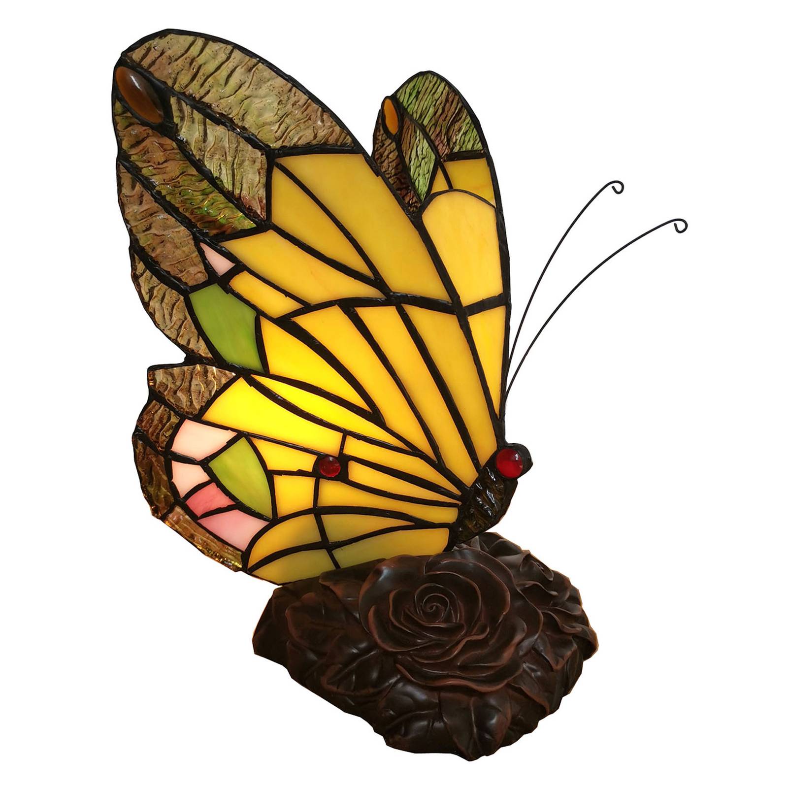 Lampe décorative 6009, forme de papillon, Tiffany