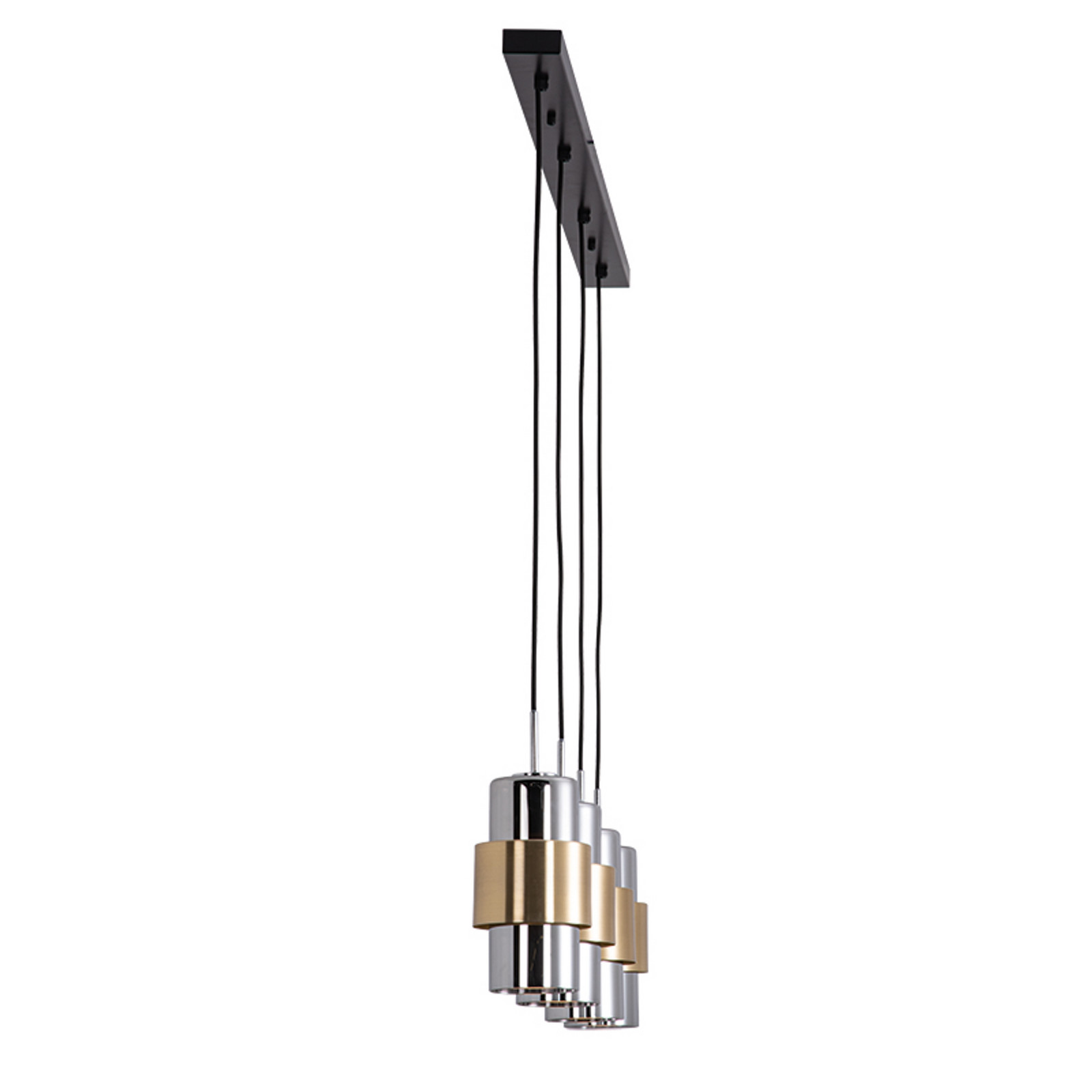 Zambelis Lampă suspendată 22143 cu 4 becuri 105 cm auriu/crom - Camera de zi / sufragerie - auriu crom - Metal