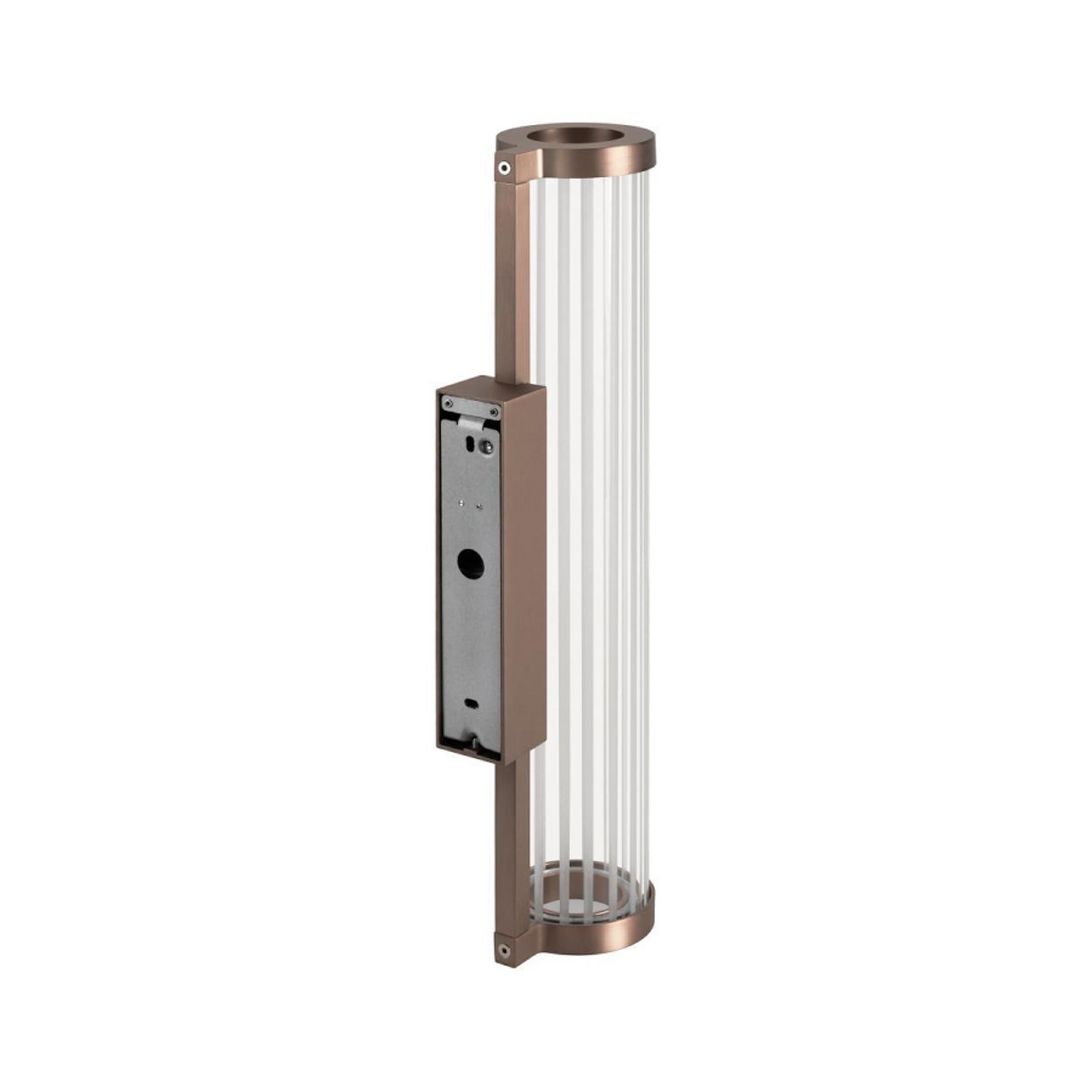 SLV LED wall lamp Quimera, copper-coloured, height 41 cm, CCT