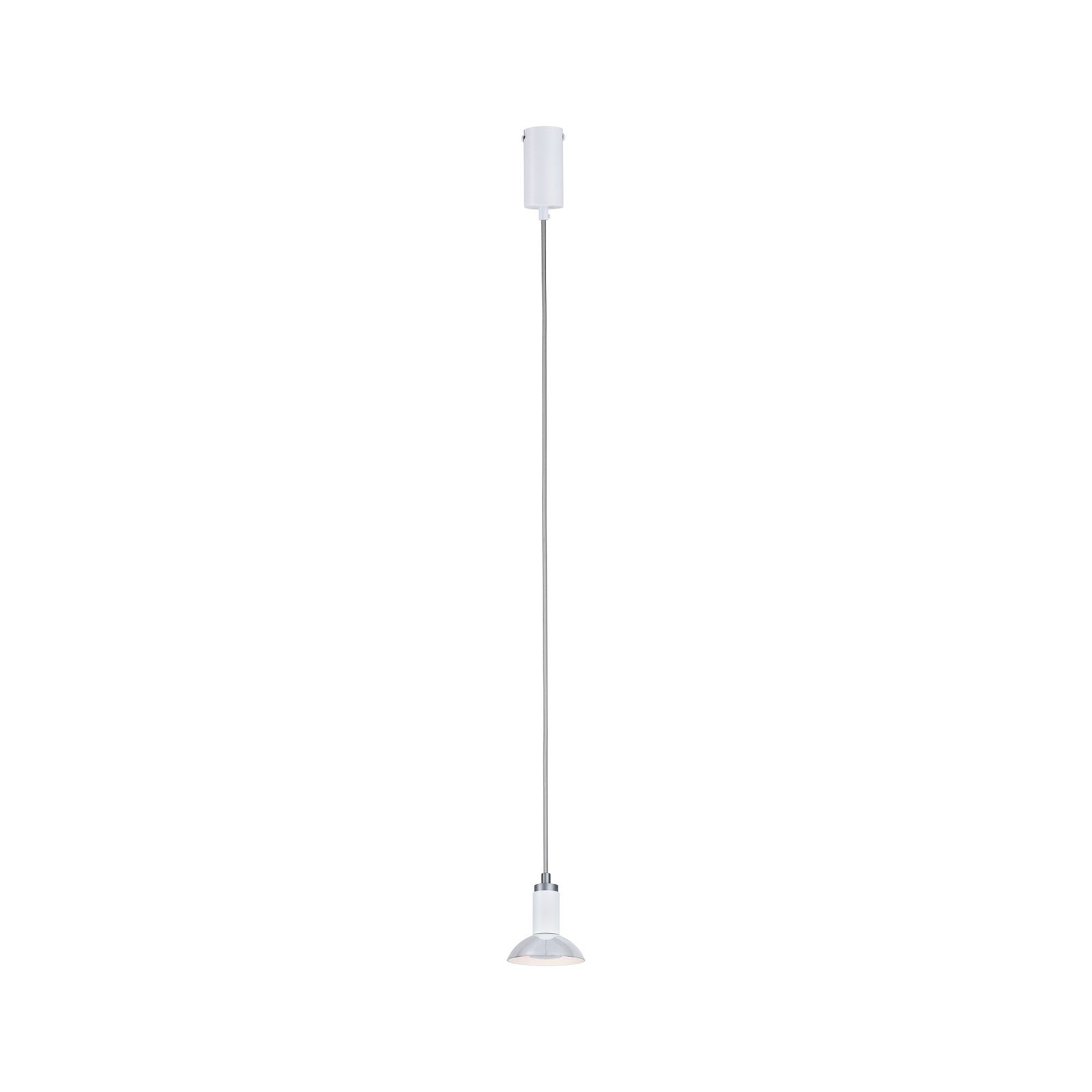Paulmann Runa hanglamp, wit/grijs