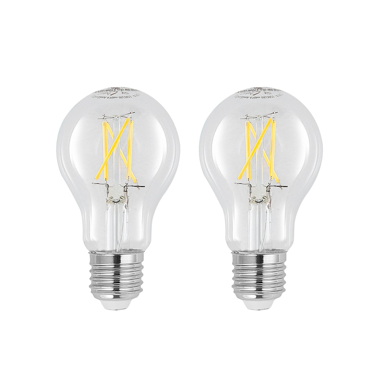 LED-Lampe E27 8W 2.700K Filament dimmbar klar 2er