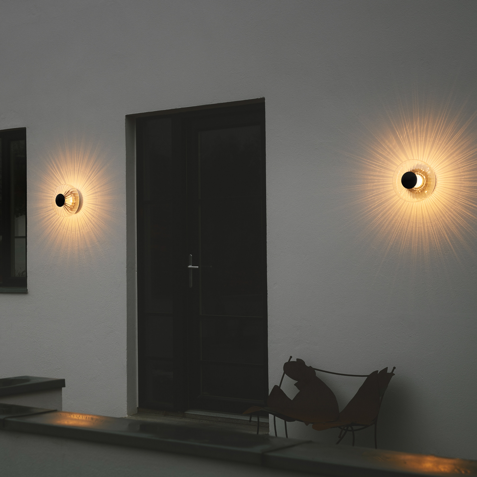 New Wave Optic LED outdoor wall lamp, 26 cm IP65 - DESIGN BY US