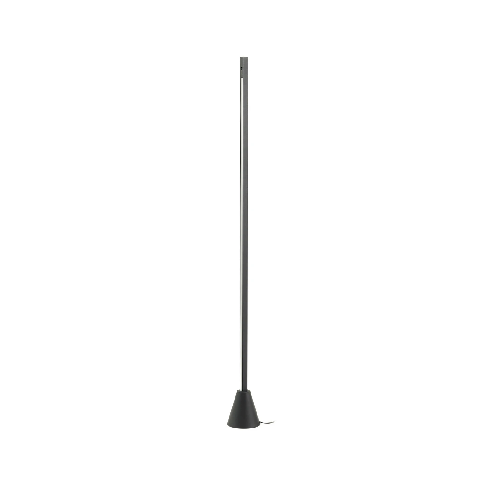 Lucande LED φωτιστικό δαπέδου Linija, μαύρο, ύψος 110 cm, αισθητήρας