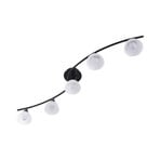 Della 5 Plafond Black/Opal - Lindby