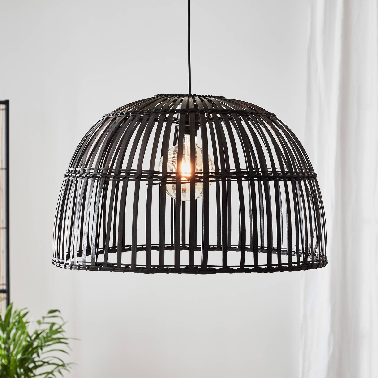 Markslöjd Suspension Cottage en noir plastique cage