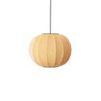 Knit-Wit 45 ronde hanglamp oranje E27 - Handgemaakt