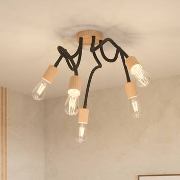 Tunga loftlampe, fleksibel, 5 fatninger