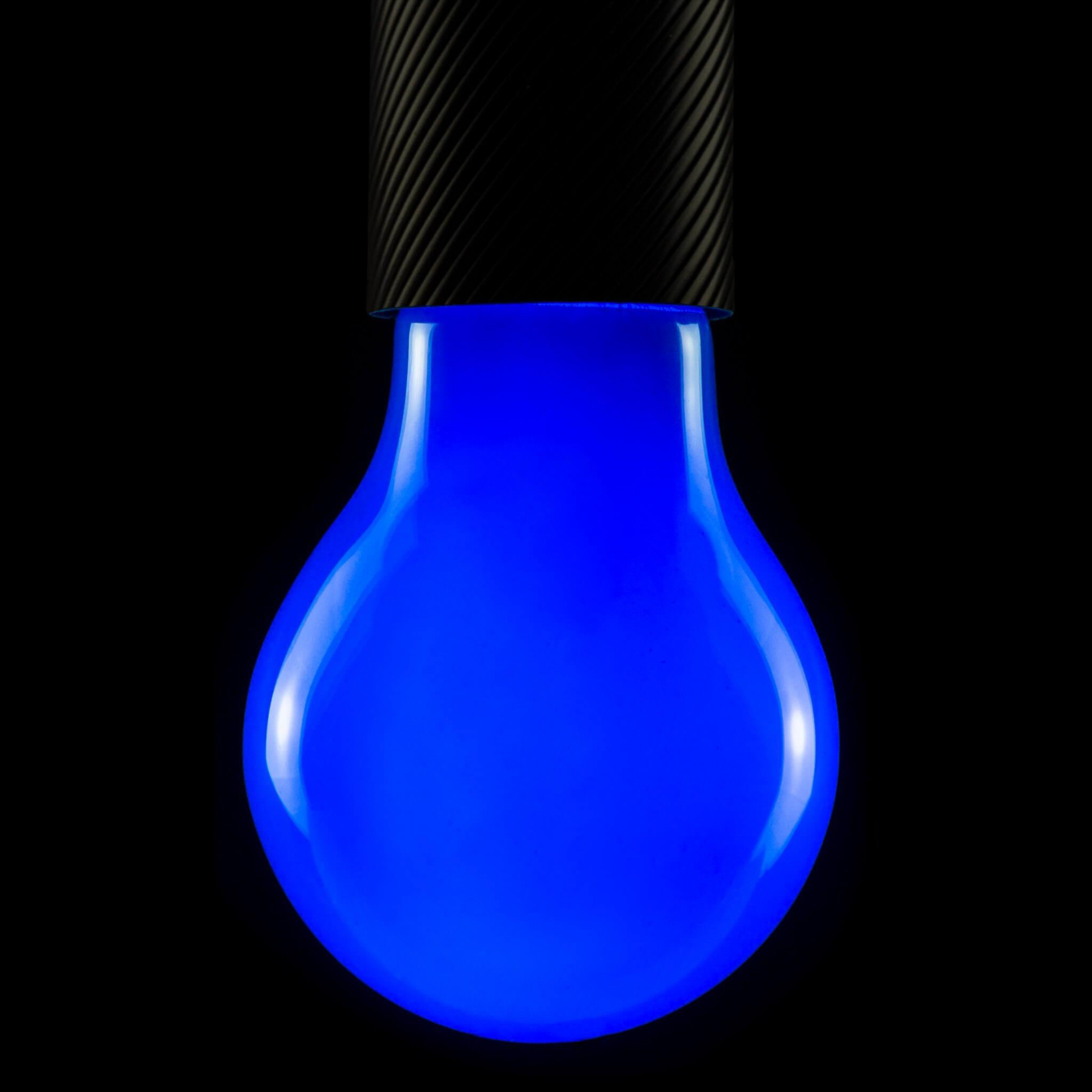 LED bulb, blue, E27, 2 W, dimmable