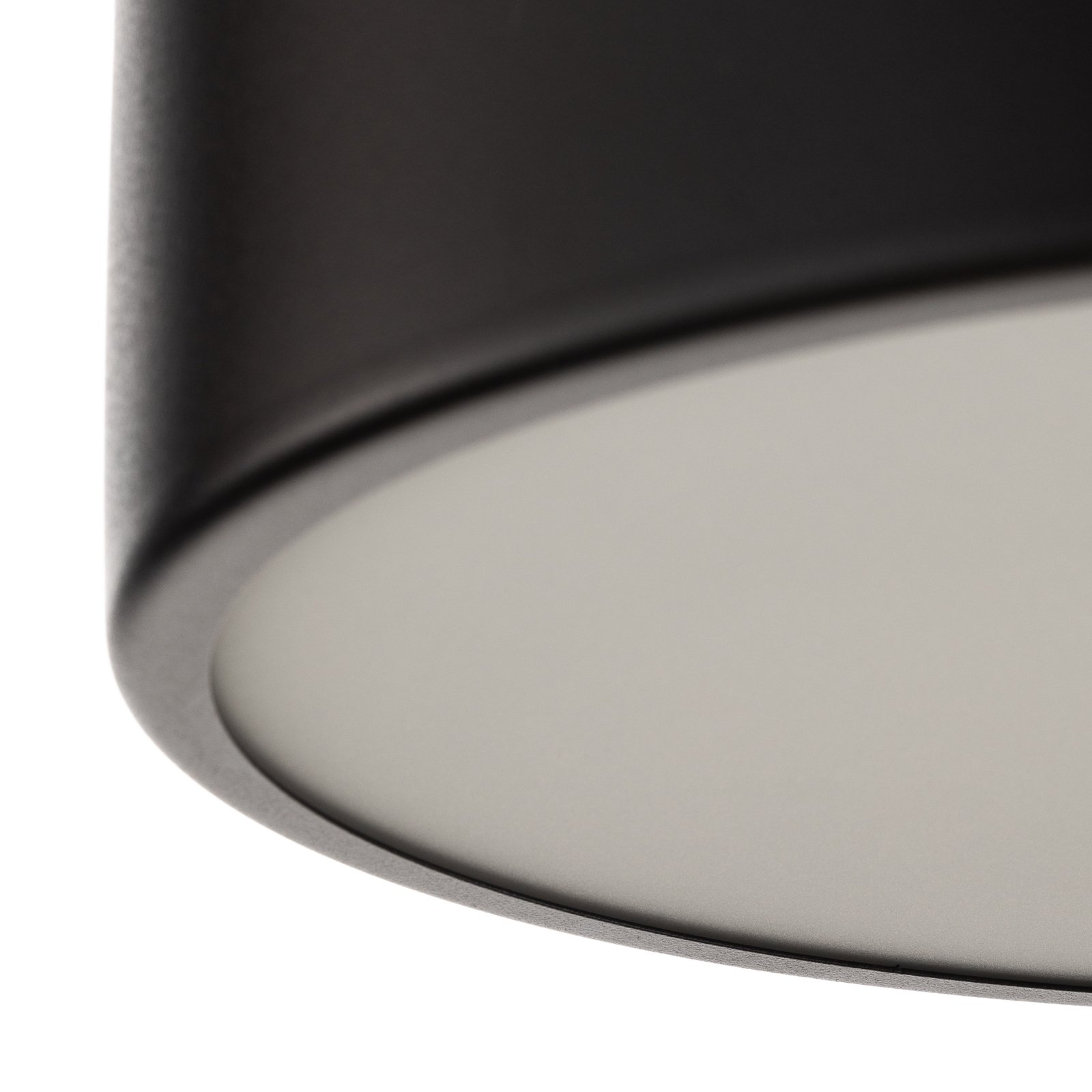 Cleo 300 loftlampe, sensor, Ø 30 cm, sort