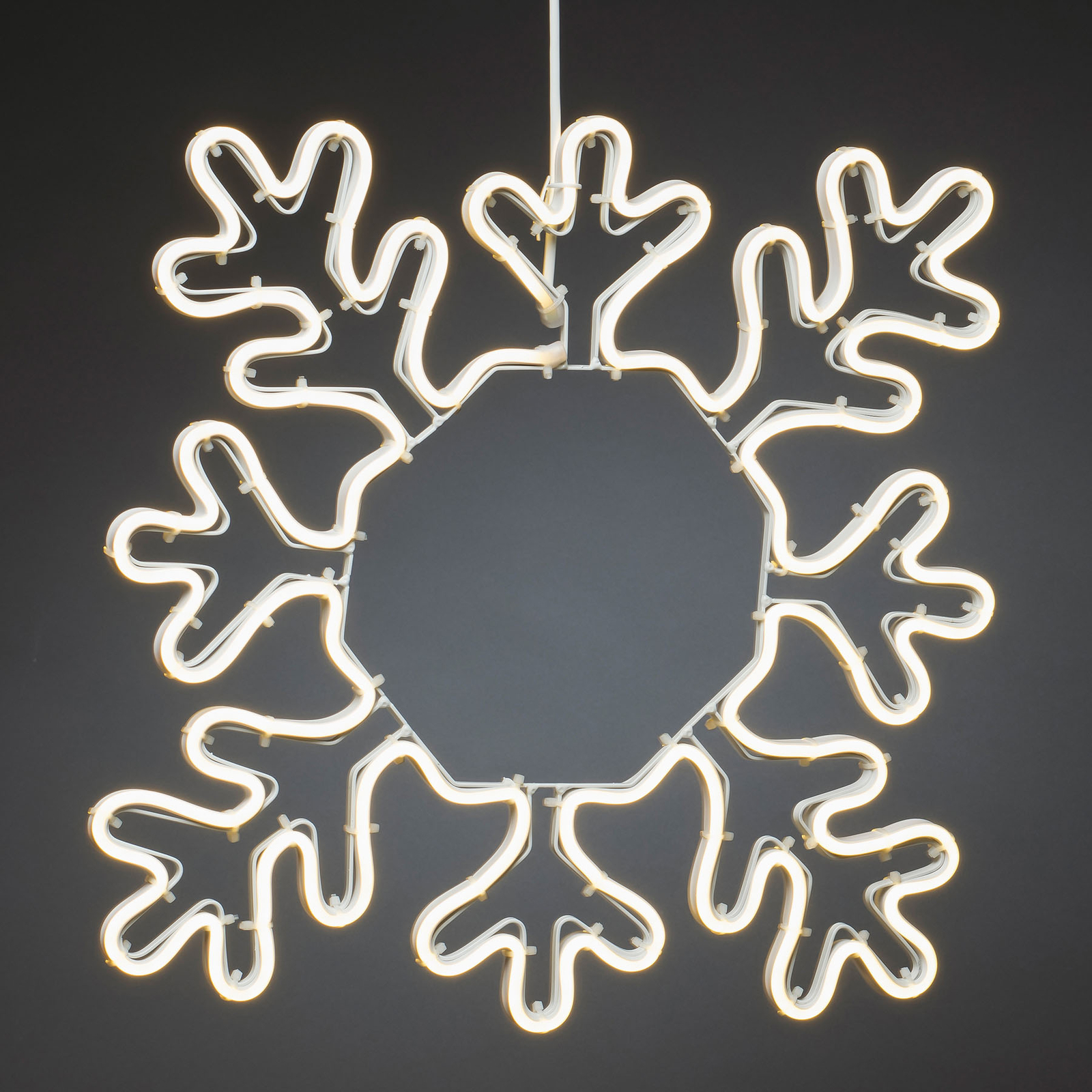 LED dekorativ silhuett snöflinga för utomhusbruk