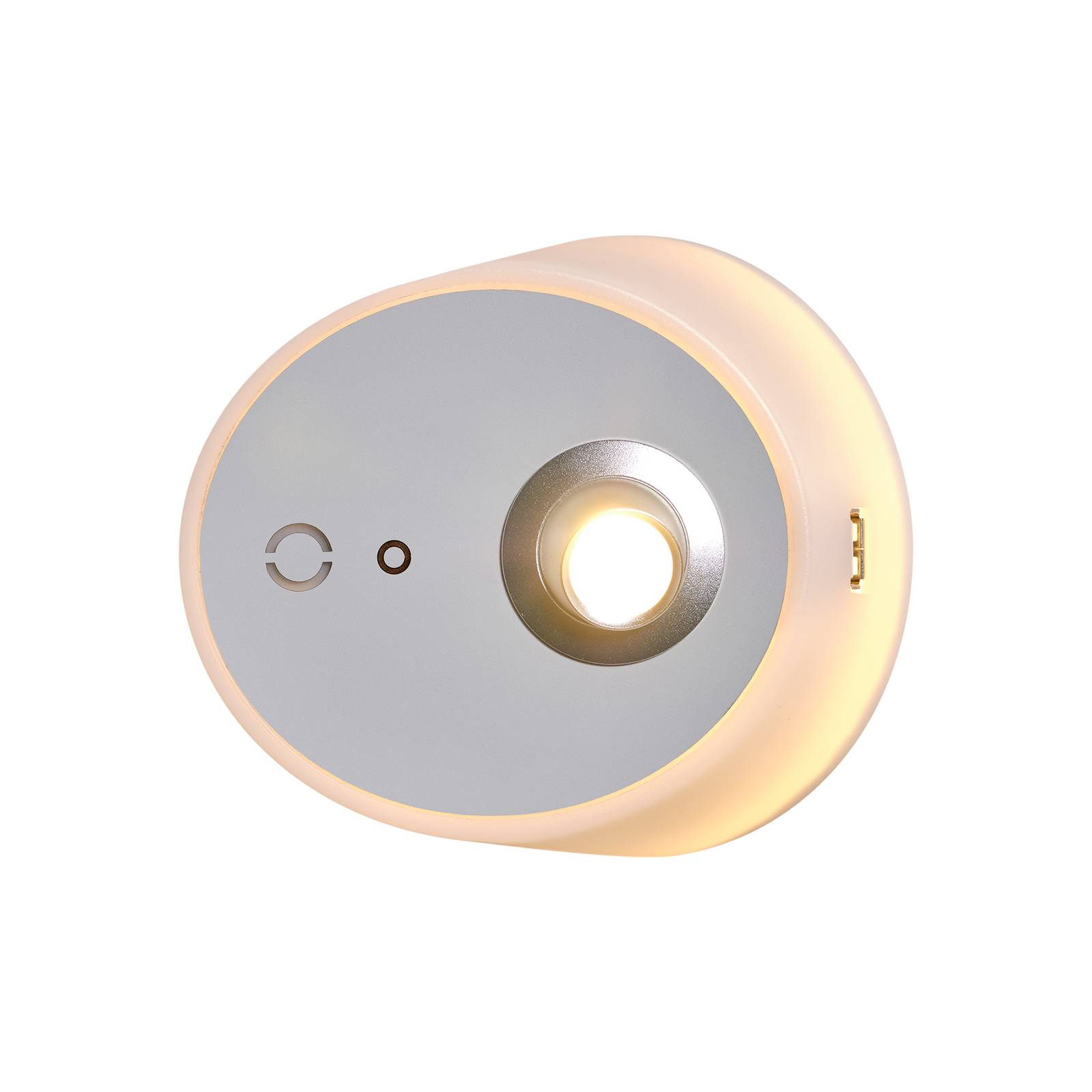 E-shop LED svetlo Zoom, bodové svetlá, výstup USB, sivá
