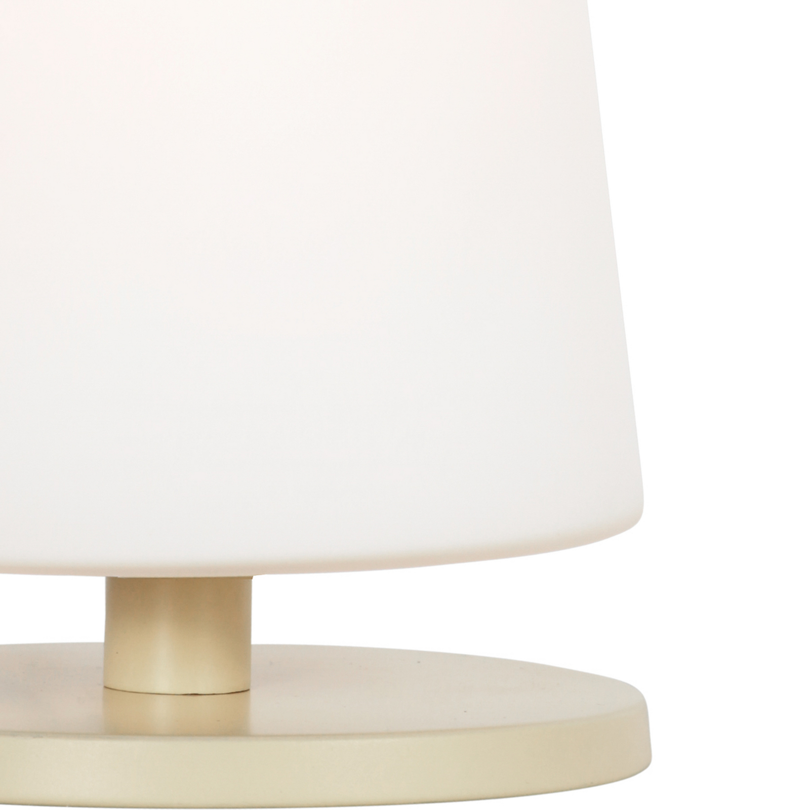 Galda lampa „Ancilla“, krēmkrāsā, augstums 26 cm, metāls, stikls, E27