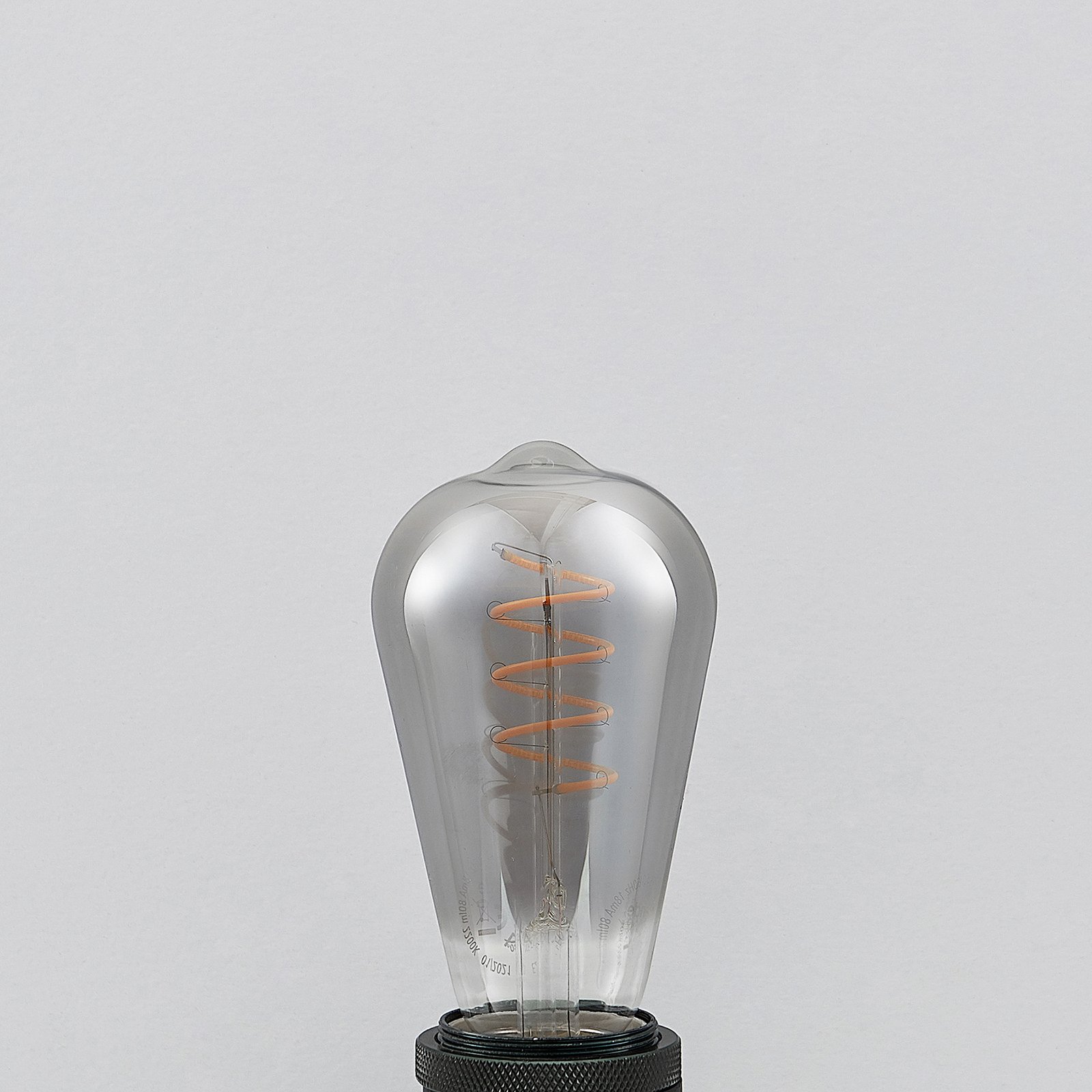 Lucande ampoule LED E27 ST64 4 W 1 800 K dim fumée