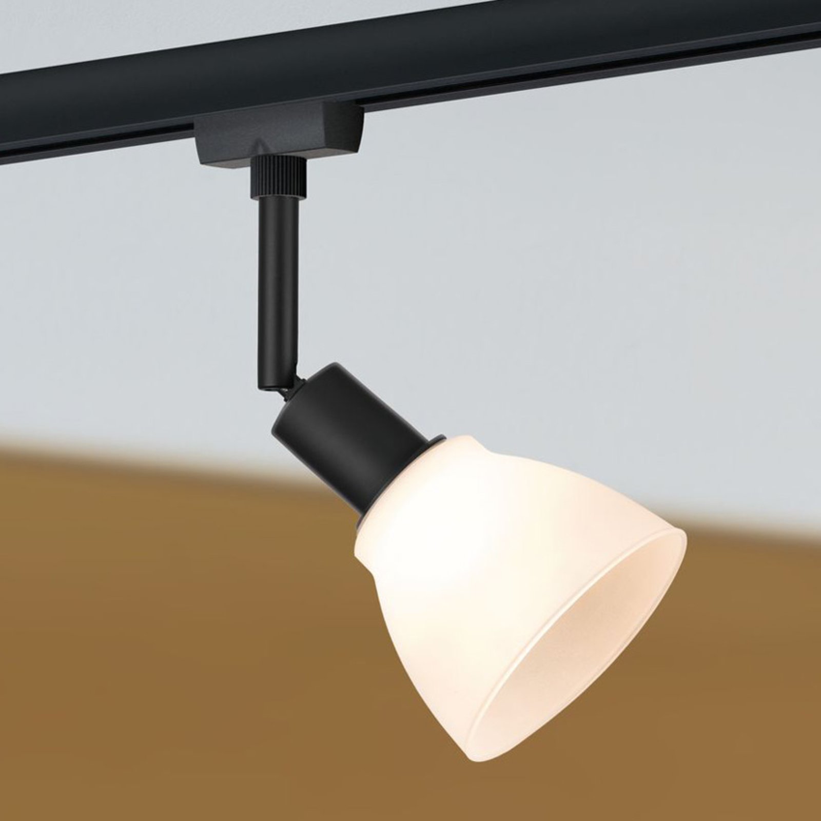 Paulmann URail DecoSystems spot E14 matt black, for Living / Dining Room, plastic, metal, E14, 20 W, energy efficiency: A++, H: 16.3 cm