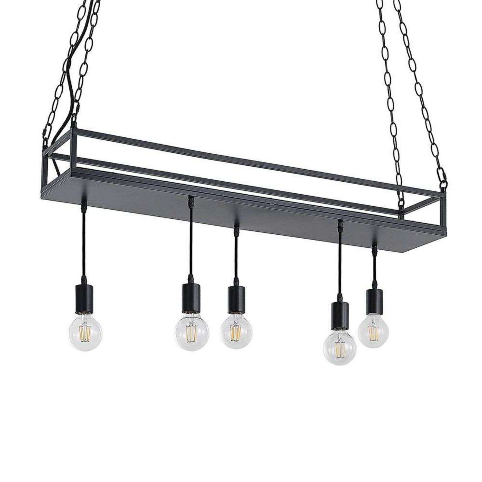 Kirista 5 Taklampa Black - Lindby