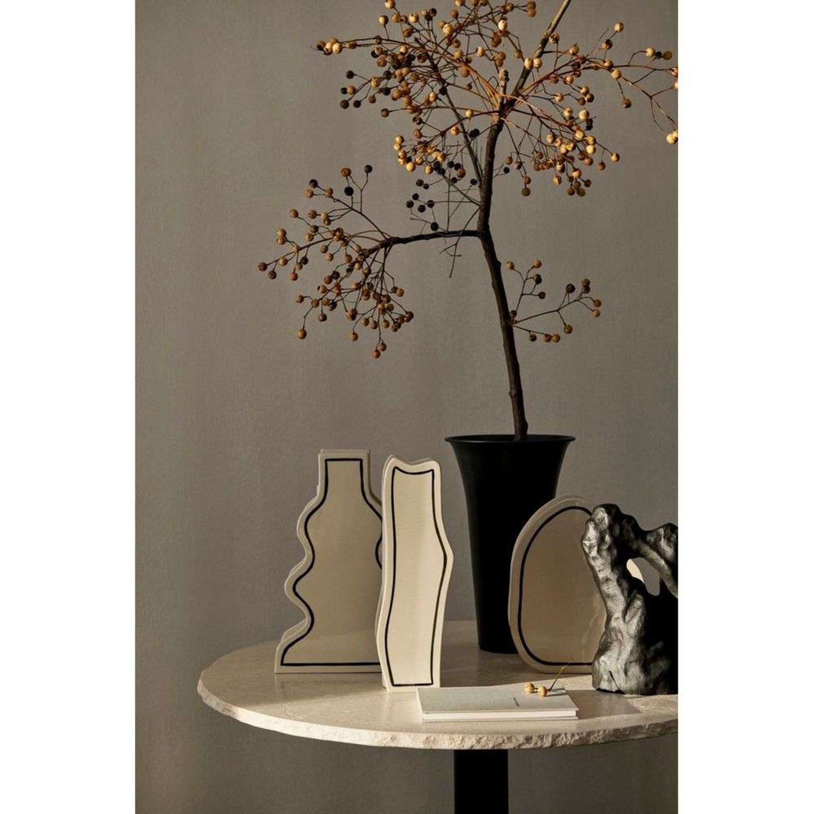 Paste Vase Curvy Off-White - ferm LIVING