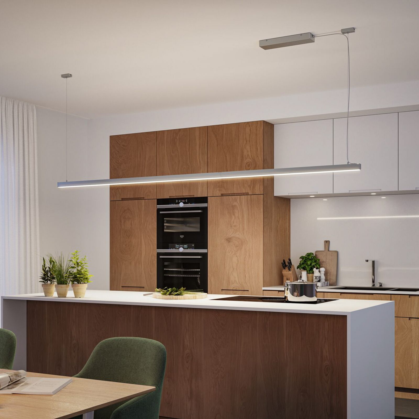 Paulmann LED-valgustiriba Linion, kroom, 150 cm, 3000 K