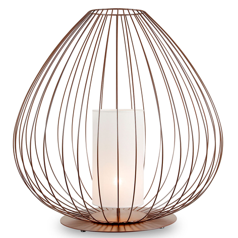 Karman Cell - Bodenlampe mit Käfig, Ø84cm, bronze